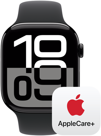 โลโก้ AppleCare+ ถัดจาก Apple Watch Series 10