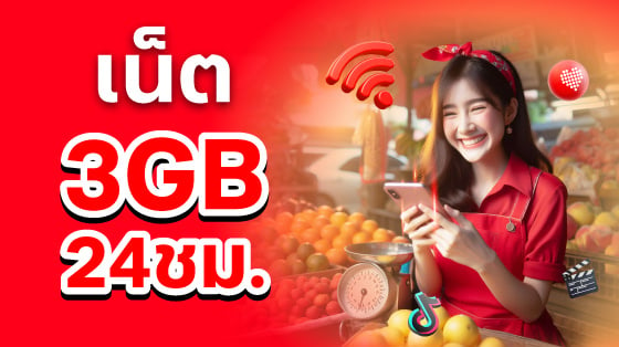 เน็ต 3GB 24 ชม.