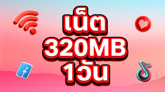 เน็ต 320MB 1 วัน